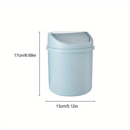 Compact Desk Trash Bin with Lid